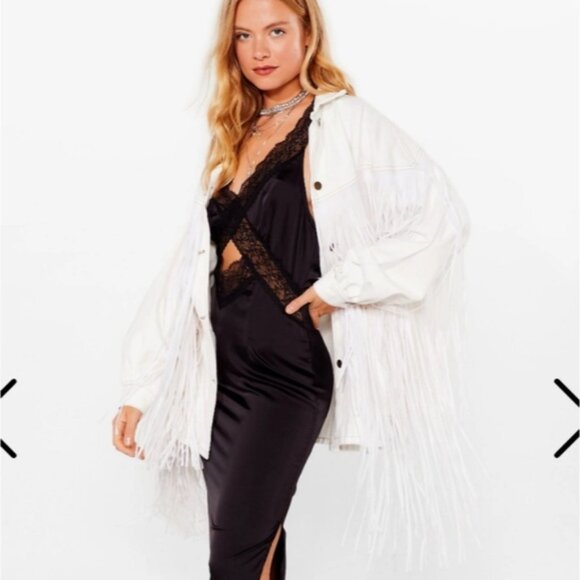 Nwt fringe white jacket - Picture 1 of 3